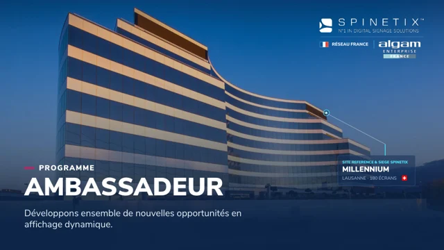 Couverture de la présentation du programme Ambassadeur SpinetiX et ALGAM Enterprise