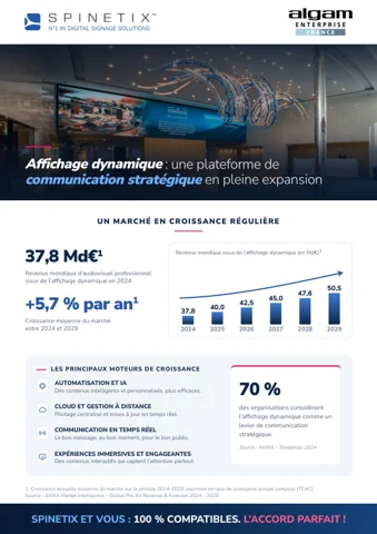 Couverture de la brochure revendeur SpinetiX et ALGAM Enterprise