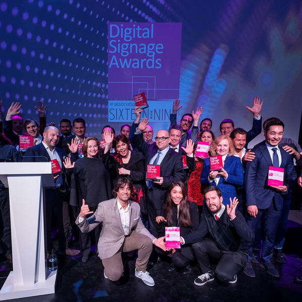 digital signage awards at ise 2019