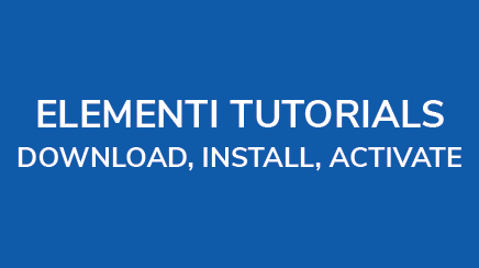 download, install, and activate spinetix elementi