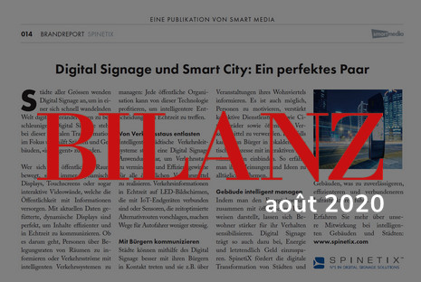 bilanz august 2008 smart city magazine article spinetix