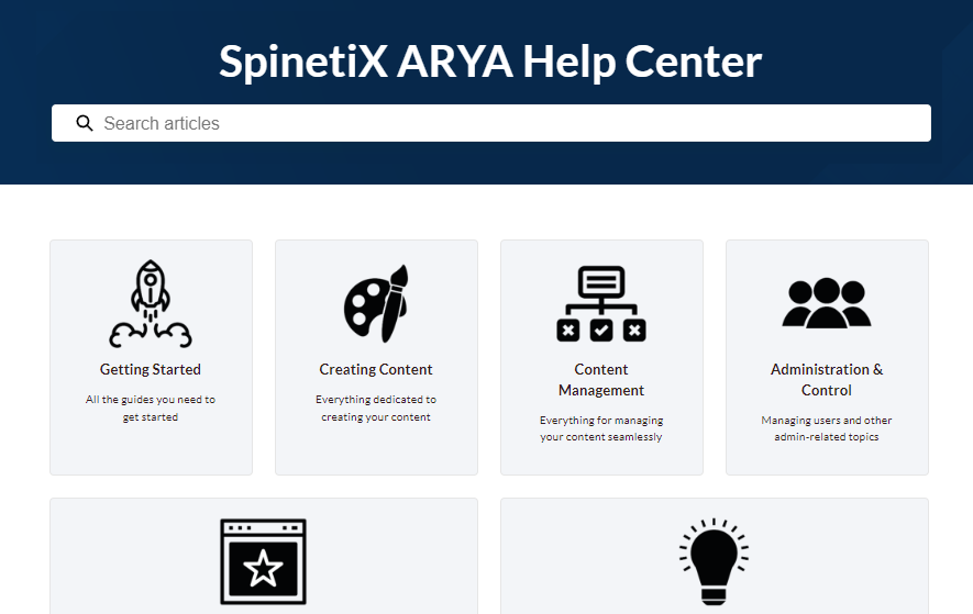 spinetix arya help center