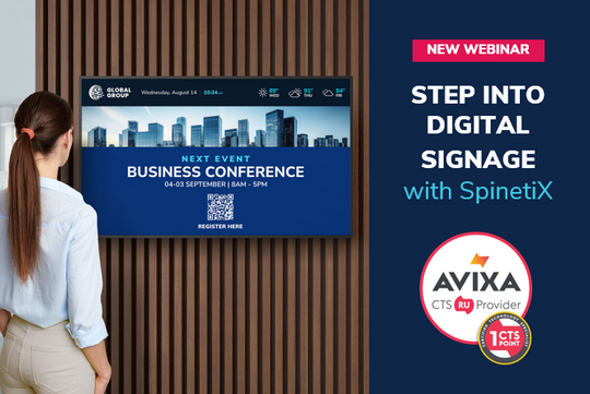 spinetix intro training digital signate cts ru points from avixa