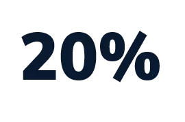 icône réduction de 20 % des flux de foule