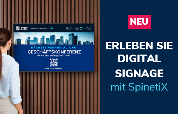 Erleben Sie Digital Signage mit SpinetiX – Einführungstraining