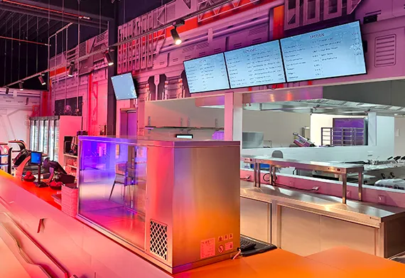 digitale Preisliste des Sky High Restaurants