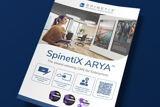 spinetix arya flyer
