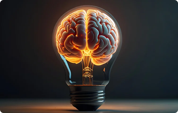 décisions plus intelligentes – cerveau dans une ampoule