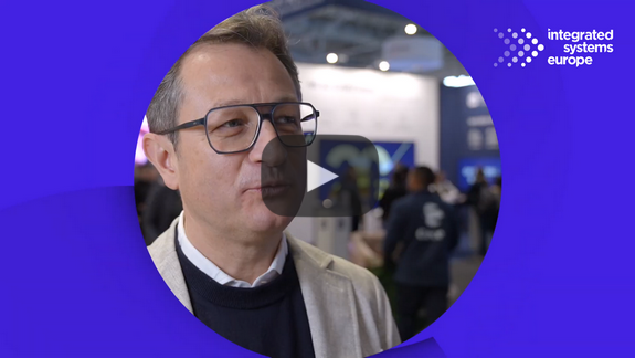 francesco ziliani spinetix ceo from the ise 2026 booth