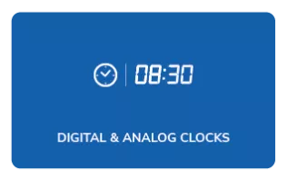 elementi digital and analog clock widgets