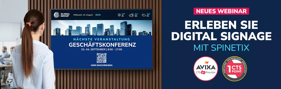 spinetix digital signage academy training facility header image