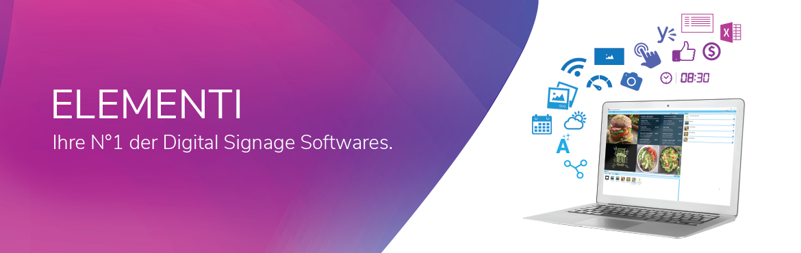 spinetix elementi digital signage software