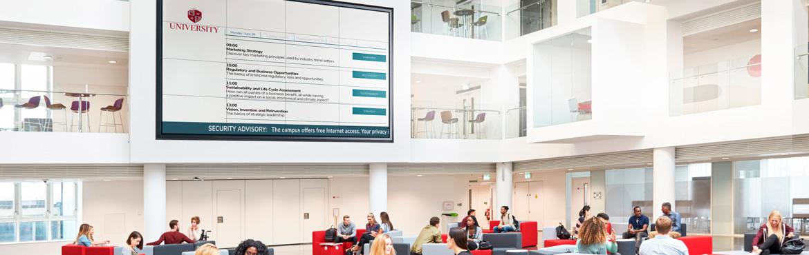 Digital signage for education