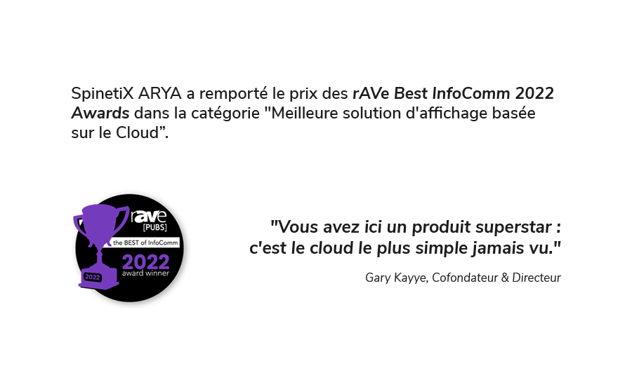 prix spinetix arya