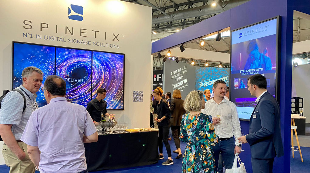 spinetix ise booth