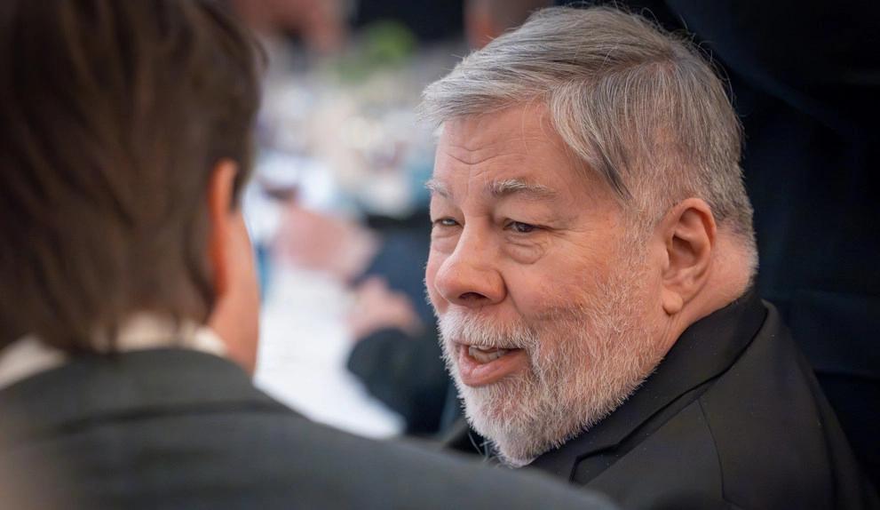 steve wozniak gala dinner at millennium in lausanne - apple 50th anniversary