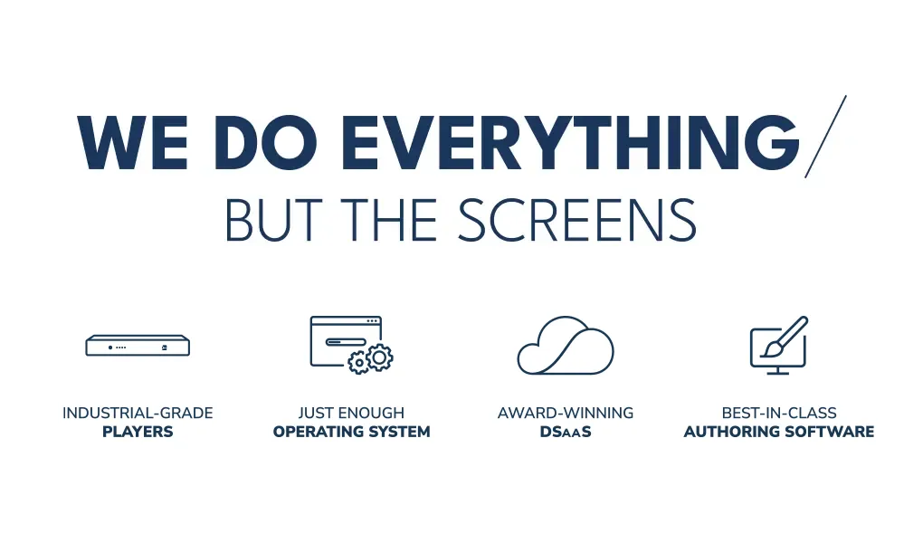 we do everything but the screens: spinetix