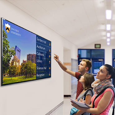 Digital signage for education.