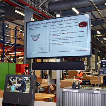 AGCO massey ferguson production site digital signage by spinetix